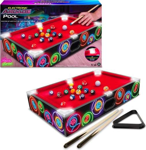 Elektronische tafelbiljart Neon