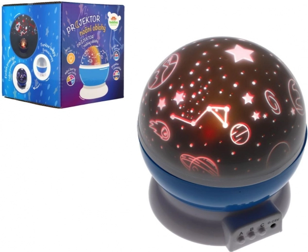 Projector van de nachtelijke hemel op batterijen en USB, kunststof, 14 × 11 cm