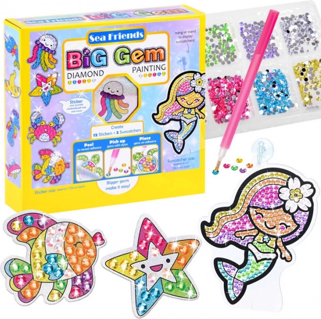 Diamantschilderen Sea Friends – creatieve set met zeemotieven