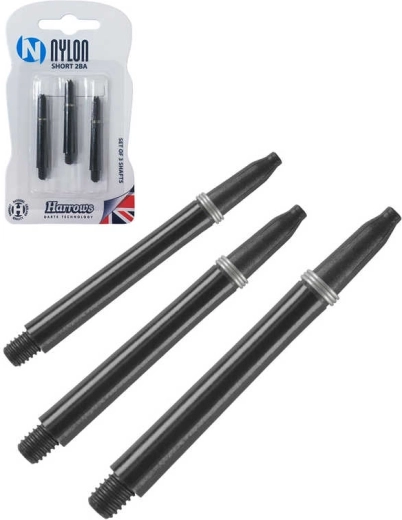 Reserve shafts voor darts Harrows Nylon Short 2BA (S) – set van 3 stuks
