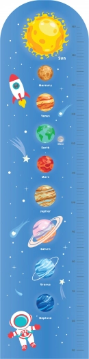 Kinder foam muurmeetlat Ruimte 120 cm