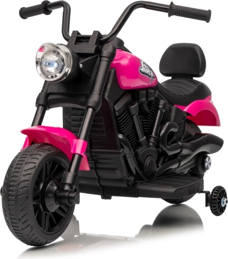 Elektrische kindermotor STAR roze