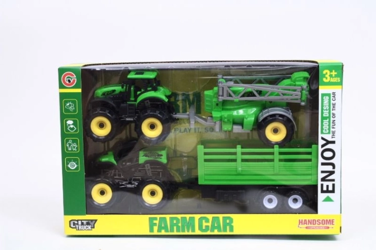 Tractor of quad met aanhanger (2 varianten)