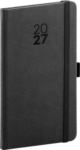 Notique zakagenda Diamante 2027 zwart 9 × 15,5 cm