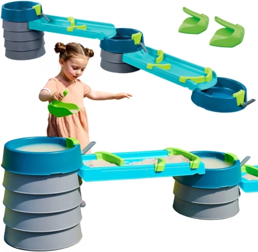 AquaPlay Mudway Flow – waterconstructiespeelset voor kinderen, 28 onderdelen