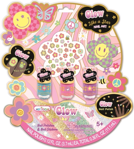 Set met nagellakken en stickers voor kinderen