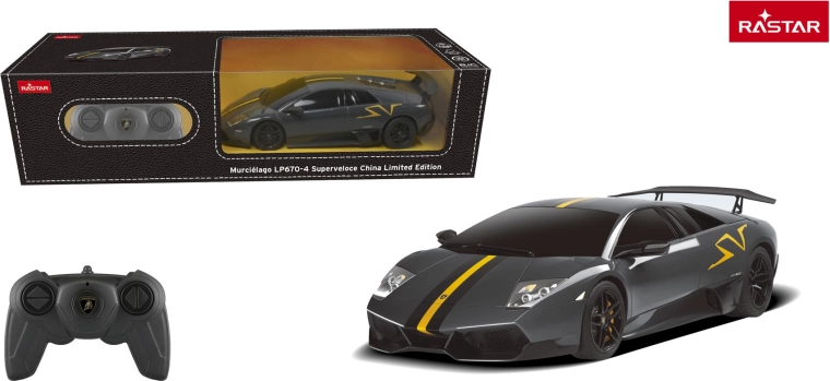 Rastar RC-auto Lamborghini Murciélago LP670-4 Superveloce 1:24 grijs - 1 stuk