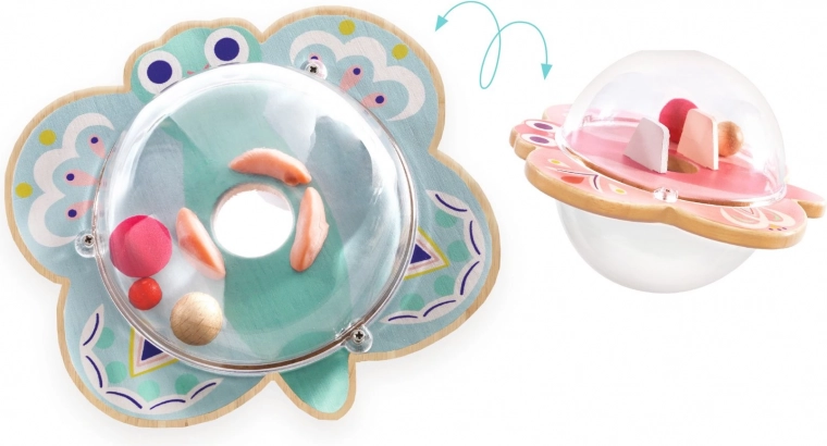 Dubbelzijdige rammelaar Babywizi van Djeco