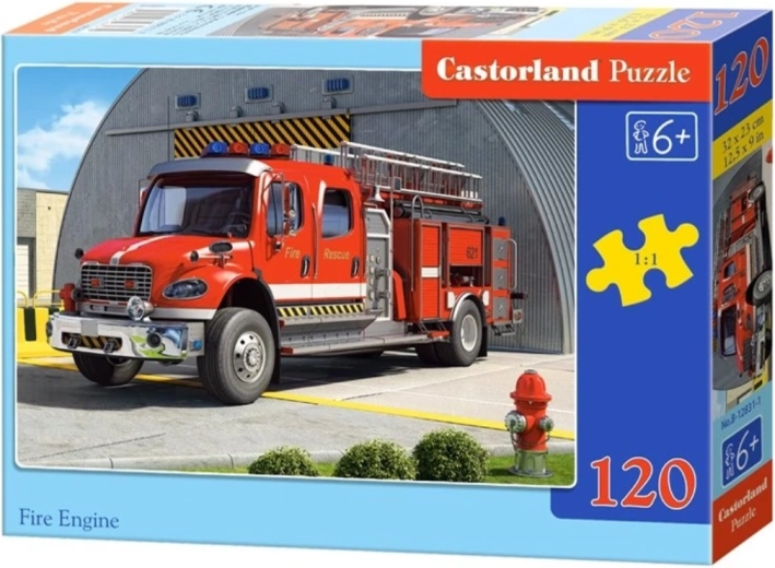 Kinderenpuzzel Brandweerwagen met 120 stukjes