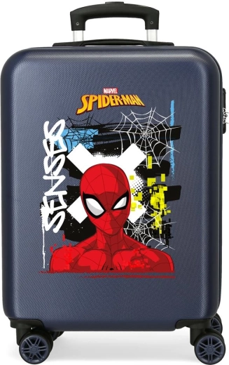 Kinderkoffer met harde schaal Spider-Man Graffiti donkerblauw 55 cm, 34 l