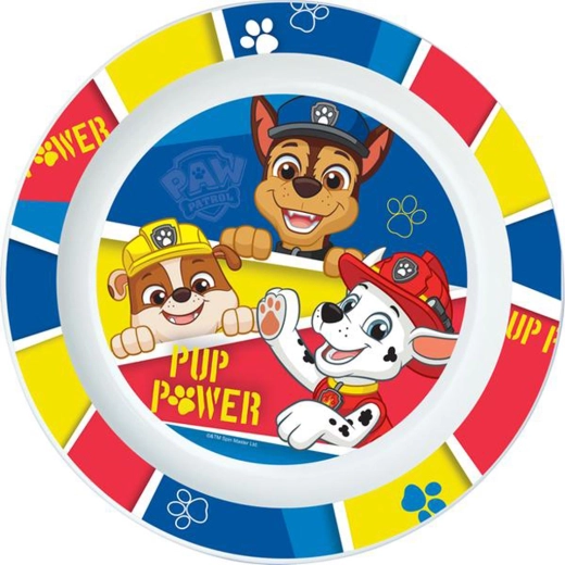 Kunststof bord PAW Patrol 22 cm blauw