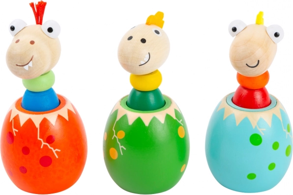 Dino-ei met geluid Small Foot – houten speelgoed voor de allerkleinsten