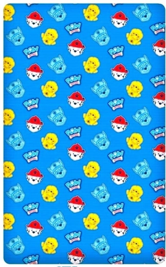 Paw Patrol hoeslaken 90 × 200 cm