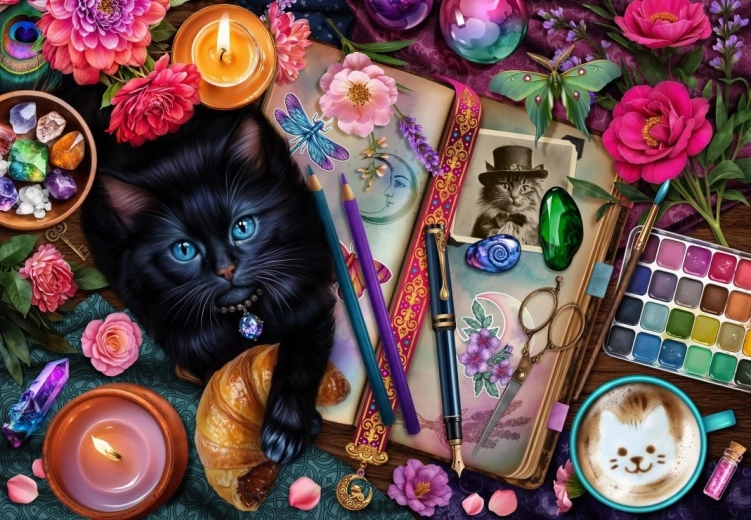 Legpuzzel Slimme Katten 1000 stukjes BLUEBIRD