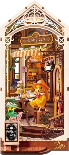 RoboTime 3D puzzel boekensteun – vakantiecafé