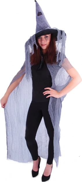 Heksenmantel met hoed voor volwassenen