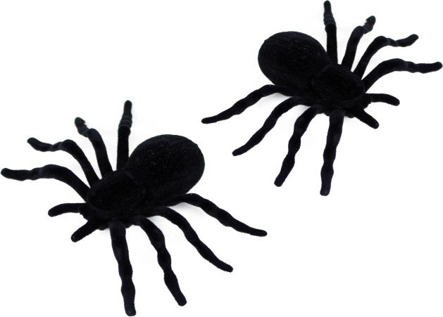 Halloween spinnen decoratie 2 stuks