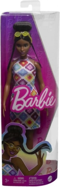 Barbie Fashionistas pop in kleurrijke jurk