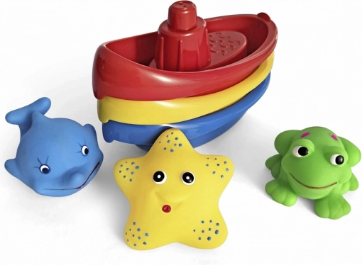 Bootjes met diertjes voor in bad