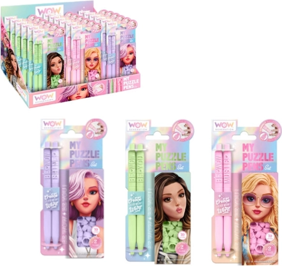 Set van 2 pennen Puzzle WoW Generation