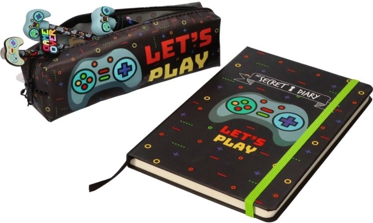 Eencompartiment etui voor potloden Let's Play