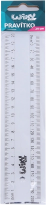 Transparante liniaal 20 cm
