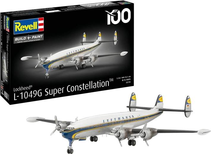 Kunststof model Lockheed L-1049G Super Constellation Lufthansa 1:144