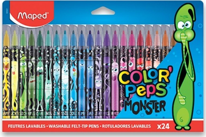 Maped stiften Color'Peps Monster, 24 kleuren