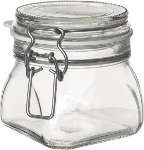 Glazen voorraadpot met klemdeksel Gothika 0,5 l