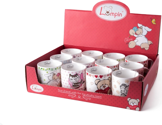 Set keramische mokken Lumpin mix 12 stuks