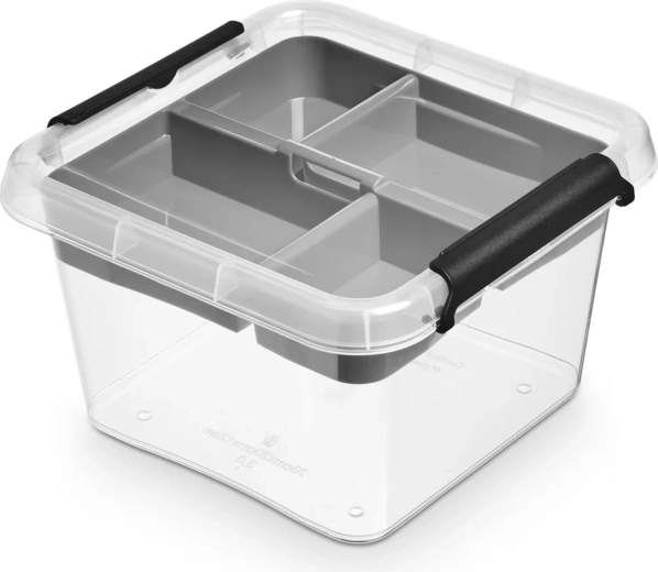Simplestore insert opbergbox met deksel 3 l (20 × 20 × 12 cm)
