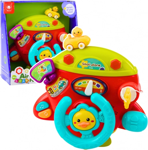 Interactief vliegtuig dashboard voor kleine piloten