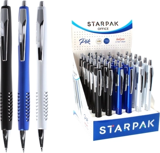 Uitschuifbare balpen voor school en kantoor, 0,7 mm (3 kleuren) - 1 stuk