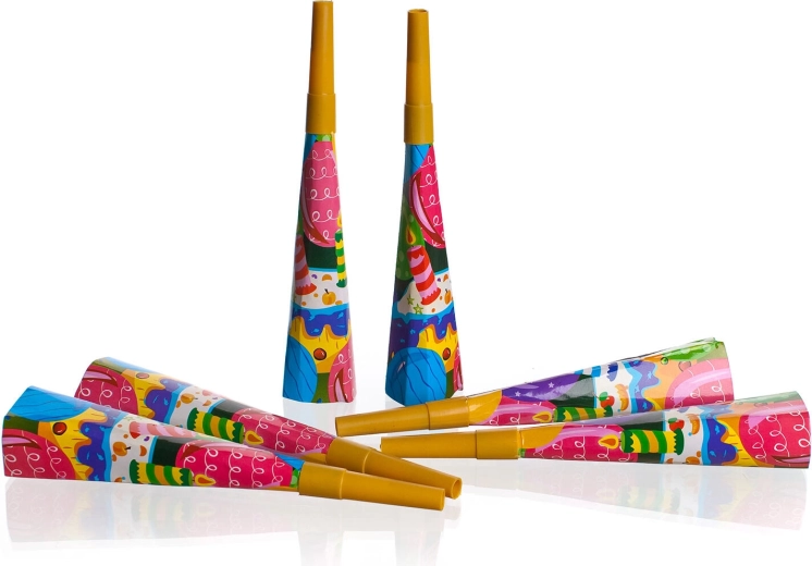 Papieren partytoeters 19 cm (6 stuks) MY PARTY