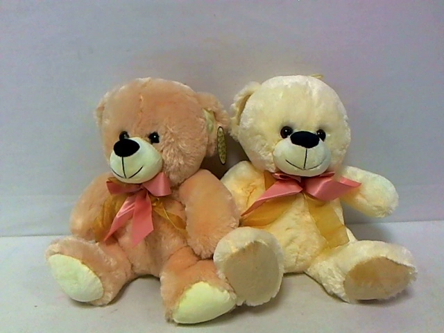 Pluchen teddybeer met strik 30 cm
