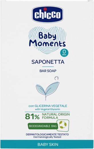 Chicco Baby Moments vaste handzeep met plantaardige glycerine 100 g
