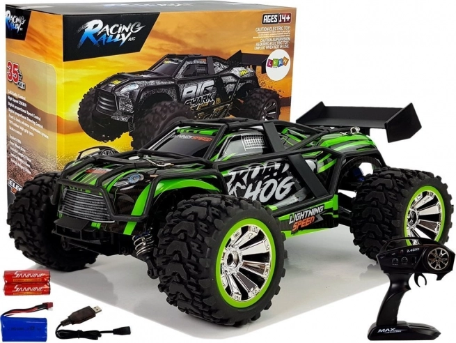 Op afstand bestuurbare terreinwagen 2.4G 1:18 groen