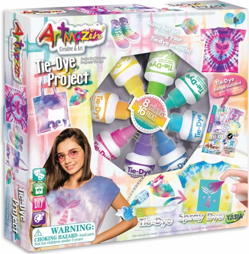 Tie-dye set Tasia – 8 kleuren voor textiel