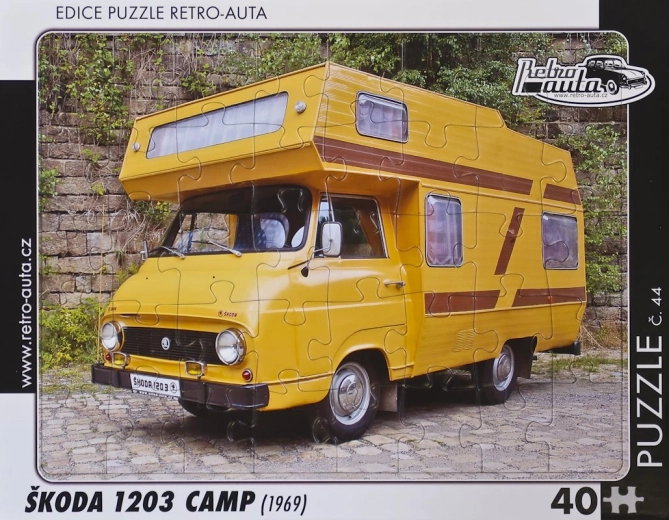 Puzzel Retro Auto’s Škoda 1203 Camp 40 stukjes