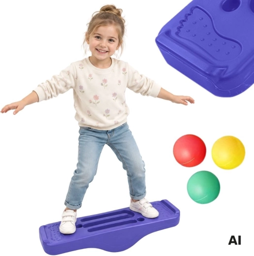 Woopie balansbord met doolhof en knikkers Montessori