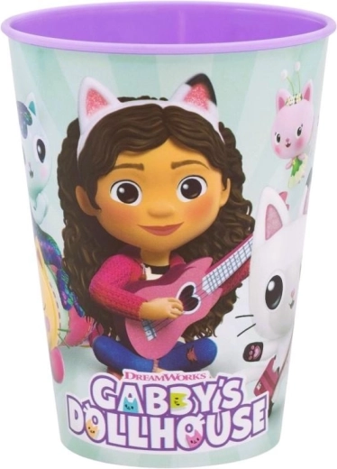 Kunststof kinderbeker Gabby's poppenhuis 260 ml