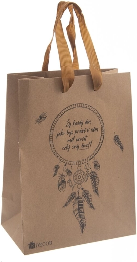 Cadeautas dromenvanger met citaat 17 × 10 × 23 cm