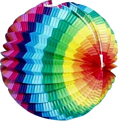 Papieren lampion rond 15 cm