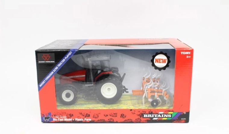 Britains Massey Ferguson 6290 tractor met cultivator 1:32