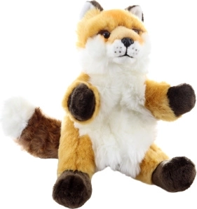 Pluchen vos handpop 30 cm ECO-FRIENDLY