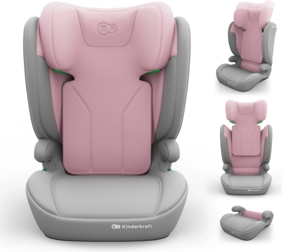 Kinderkraft autostoeltje i-spark 2 plus i-size 100–150 cm roze