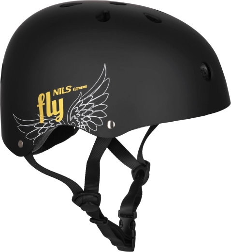 Helm NILS Extreme FLY matzwart – S (52-56 cm)