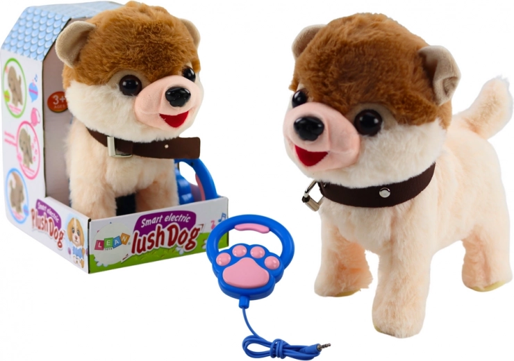 Interactieve hond aan de lijn