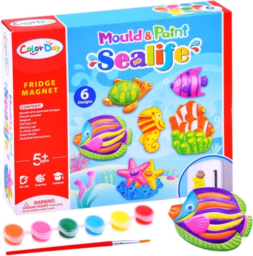 Creatieve set magneten met thema van de onderwaterwereld