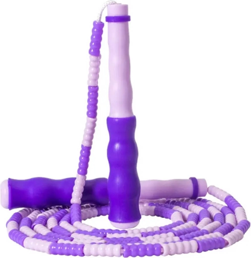 Merco kinderspringtouw met kralen, paars, 2,8 m